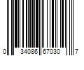 Barcode Image for UPC code 034086670307