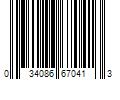 Barcode Image for UPC code 034086670413