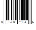 Barcode Image for UPC code 034086751846