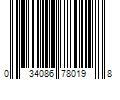 Barcode Image for UPC code 034086780198