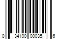 Barcode Image for UPC code 034100000356