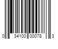 Barcode Image for UPC code 034100000783