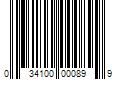 Barcode Image for UPC code 034100000899. Product Name: 