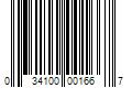 Barcode Image for UPC code 034100001667