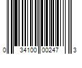 Barcode Image for UPC code 034100002473