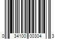 Barcode Image for UPC code 034100003043