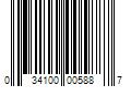 Barcode Image for UPC code 034100005887