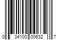 Barcode Image for UPC code 034100006327