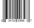 Barcode Image for UPC code 034100006587