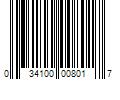 Barcode Image for UPC code 034100008017