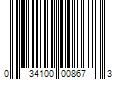 Barcode Image for UPC code 034100008673