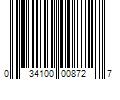 Barcode Image for UPC code 034100008727