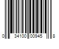 Barcode Image for UPC code 034100009458