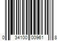 Barcode Image for UPC code 034100009618