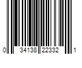 Barcode Image for UPC code 034138223321