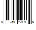 Barcode Image for UPC code 034138223338