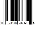 Barcode Image for UPC code 034138257425