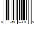 Barcode Image for UPC code 034138574003