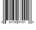 Barcode Image for UPC code 034139670018