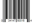 Barcode Image for UPC code 034147500154