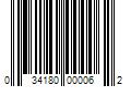 Barcode Image for UPC code 034180000062