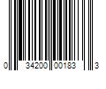 Barcode Image for UPC code 034200001833