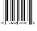 Barcode Image for UPC code 034200001888