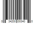 Barcode Image for UPC code 034200003400