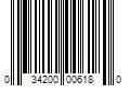 Barcode Image for UPC code 034200006180