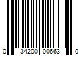 Barcode Image for UPC code 034200006630