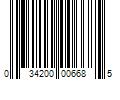 Barcode Image for UPC code 034200006685