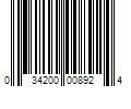 Barcode Image for UPC code 034200008924