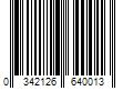 Barcode Image for UPC code 0342126640013