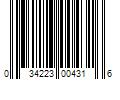 Barcode Image for UPC code 034223004316