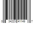 Barcode Image for UPC code 034223411497