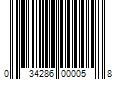 Barcode Image for UPC code 034286000058