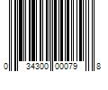 Barcode Image for UPC code 034300000798