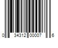 Barcode Image for UPC code 034312000076