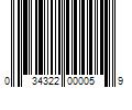 Barcode Image for UPC code 034322000059