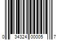 Barcode Image for UPC code 034324000057