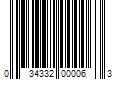 Barcode Image for UPC code 034332000063