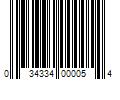 Barcode Image for UPC code 034334000054