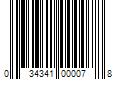 Barcode Image for UPC code 034341000078