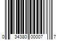 Barcode Image for UPC code 034380000077