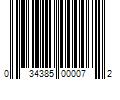 Barcode Image for UPC code 034385000072