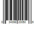 Barcode Image for UPC code 034398200506