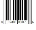 Barcode Image for UPC code 034400000476