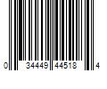 Barcode Image for UPC code 034449445184