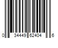 Barcode Image for UPC code 034449624046