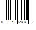 Barcode Image for UPC code 034449648387